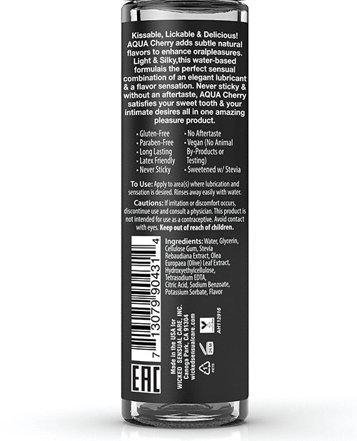 Wicked Sensual Care Aqua Lubricante a base de agua – 30 ml Cereza