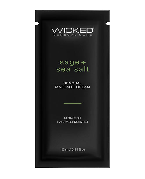 Crème de massage au sel marin et à la sauge Wicked Sensual Care - 9,6 g