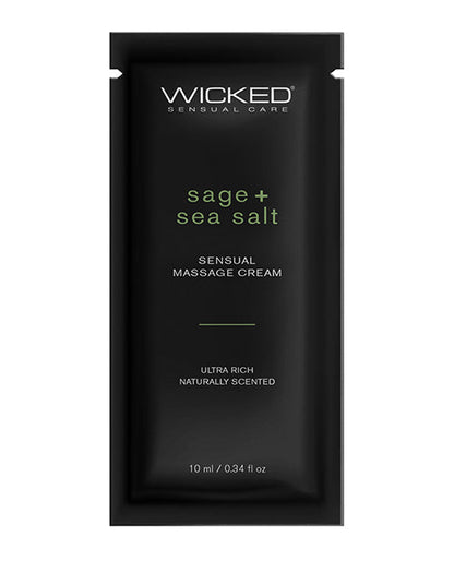 Crème de massage au sel marin et à la sauge Wicked Sensual Care - 9,6 g