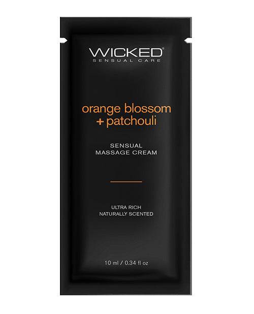 Crème de Massage Fleur d'Oranger & Patchouli Wicked Sensual Care - 9,6 g