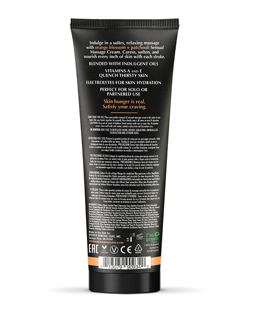Crema de Masaje Wicked Sensual Care Azahar y Pachulí - 118 ml