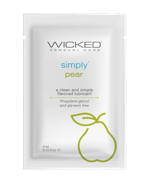 Wicked Sensual Care lubricante a base de agua Simply - Pera de 2,8 g