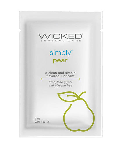 Wicked Sensual Care lubricante a base de agua Simply - Pera de 2,8 g