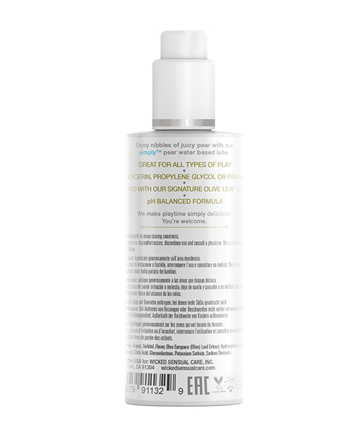 Wicked Sensual Care Simply Lubricante a Base de Agua - Pera de 2.3 oz