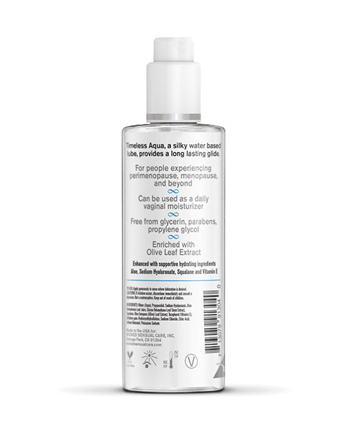 Wicked Sensual Care Simply Timeless Aqua Lubricante a base de agua - 4 oz