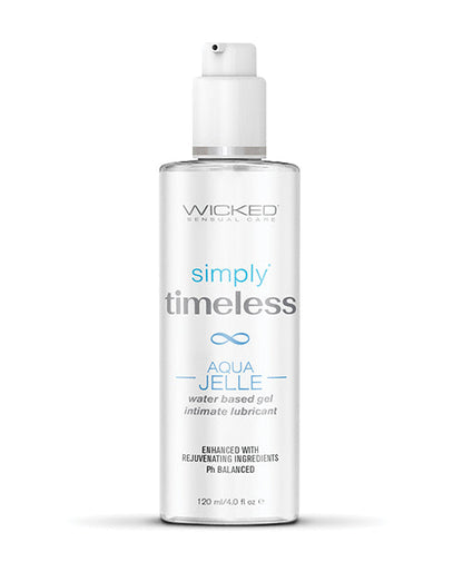 Lubricante a base de agua Wicked Sensual Care Simply Timeless Aqua Jelle - 4 oz