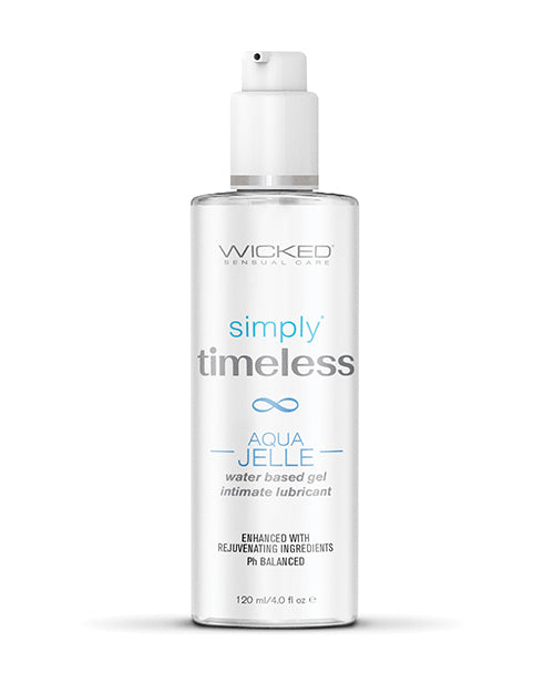 Lubricante a base de agua Wicked Sensual Care Simply Timeless Aqua Jelle - 4 oz
