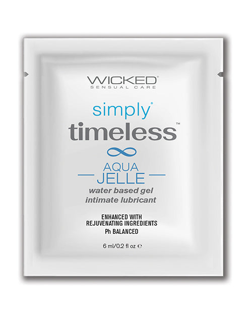 Wicked Sensual Care Simply Timeless Jelle Lubricante a Base de Agua - .2 oz