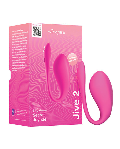 Vibromasseur We-Vibe Jive 2 contrôlé par application | Vibromasseur téléphone rose électrique | Meilleur vibromasseur pour femmes