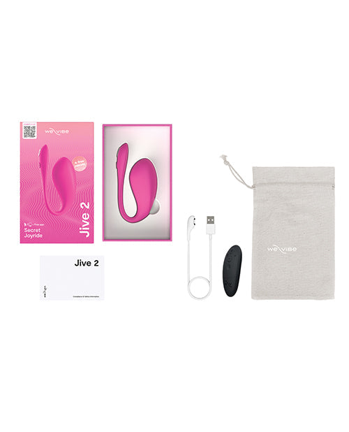 Vibromasseur We-Vibe Jive 2 contrôlé par application | Vibromasseur téléphone rose électrique | Meilleur vibromasseur pour femmes