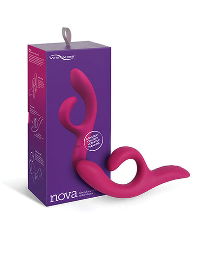 Vibromasseur We-Vibe Nova 2 contrôlé par application | Vibromasseur lapin flexible | Vibromasseur téléphone fuchsia | Meilleur vibromasseur pour femmes