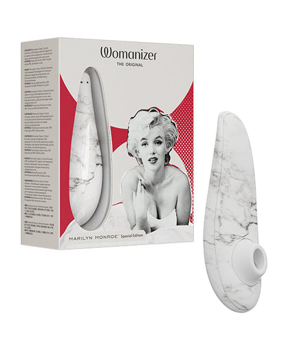 Estimulador Clitorial Womanizer x Marilyn Monroe Special Edition Classic 2 - Mármol blanco