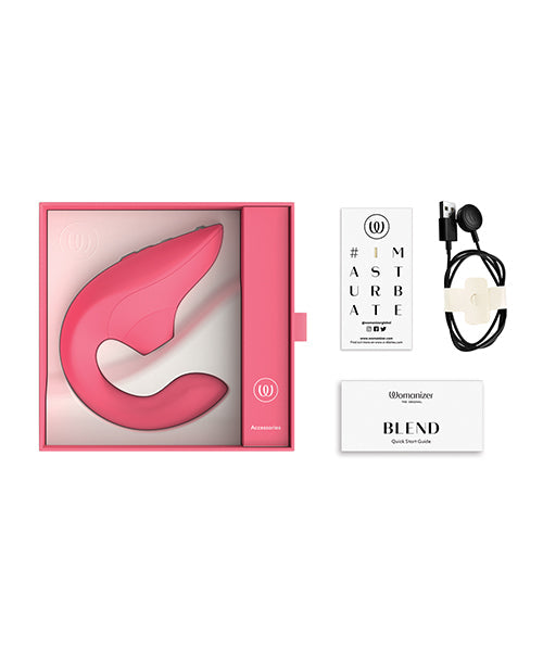 Vibrador Conejo de Aire Placer Blend Womanizer - Rosa Vibrante