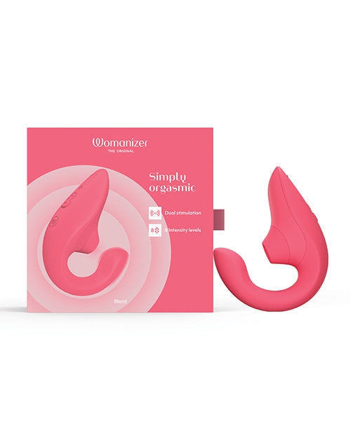 Vibromasseur Womanizer Blend Pleasure Air Rabbit - Rose Éclatant