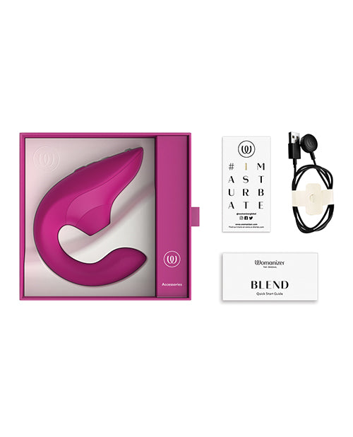 Vibrador de conejo Womanizer Blend Pleasure Air - Rosa vibrante