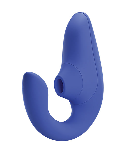 Vibromasseur Rabbit à air pulsé Womanizer Blend Pleasure - Bleu vif