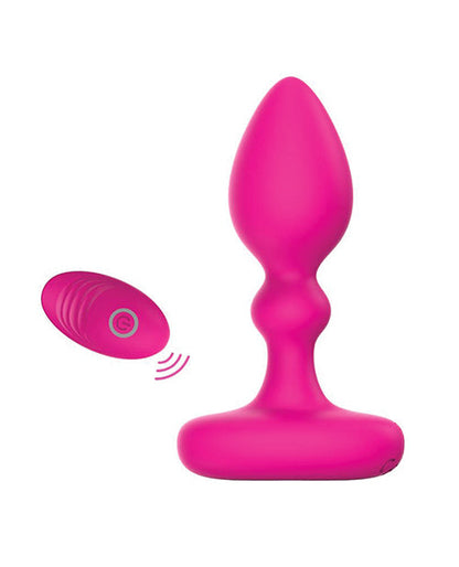 Vibrador recargable con control remoto Pink Elephant Lil Rumble - Rosa