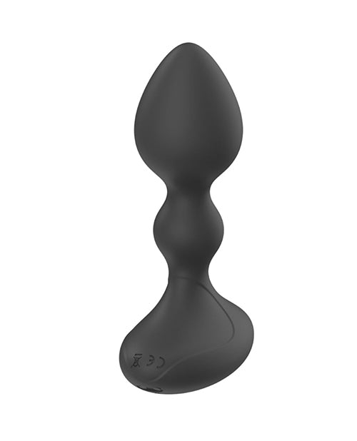 Vibromasseur rechargeable Pink Elephant Lil Rumble avec télécommande - Noir