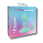 Vibromasseur rechargeable Pink Elephant Lil Rumble avec télécommande – Aqua