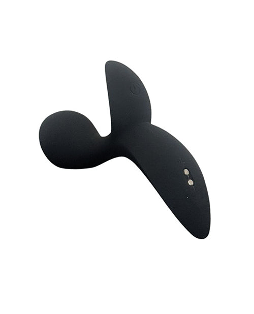 Vibrador recargable Pink Elephant Buzzy Bae con control remoto - Negro