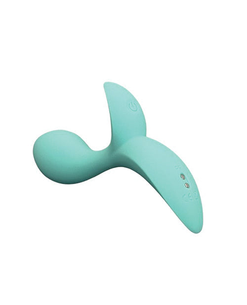 Vibrador recargable Pink Elephant Buzzy Bae con control remoto - Aqua