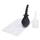 Set de Ducha Anal con Base Acampanada de 4 Piezas CleanScene de Apretado Suave y con Cuentas