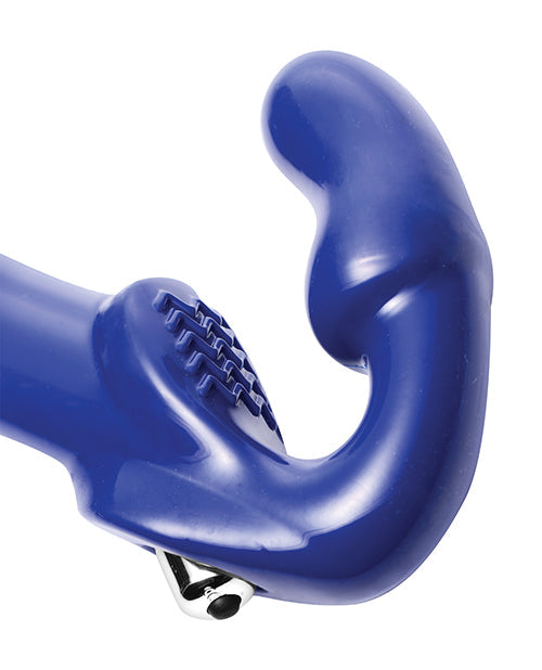 Revolver II Dildo Strapless con Forma de G-Spot - Azul