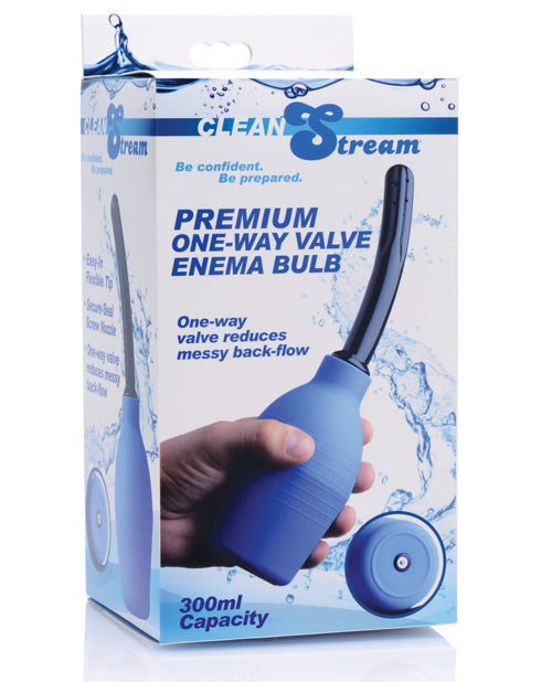 Pera de enema CleanStream Premium de un solo sentido