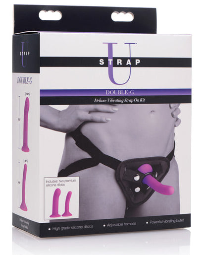 Kit de arnés vibrador de lujo doble G