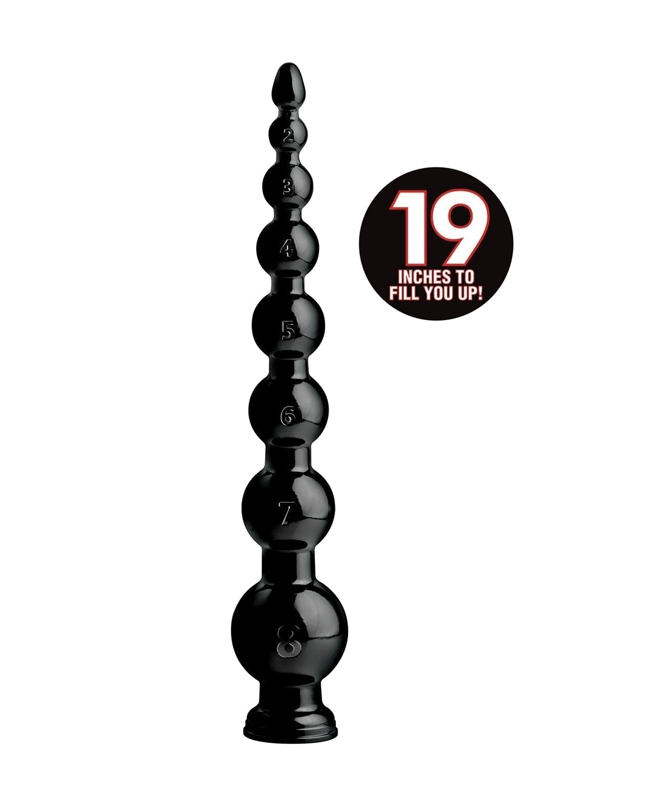 Tuyau perlé gradué rincé - 48,26 cm de long