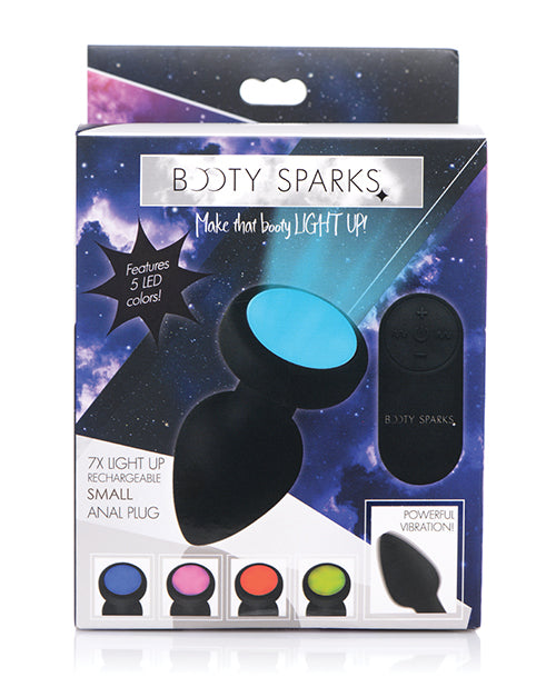 Booty Sparks Plug vibrant en silicone à LED - Petit