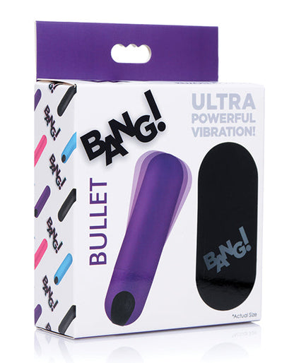 ¡Bang! Bala Vibradora con Control Remoto - Morado