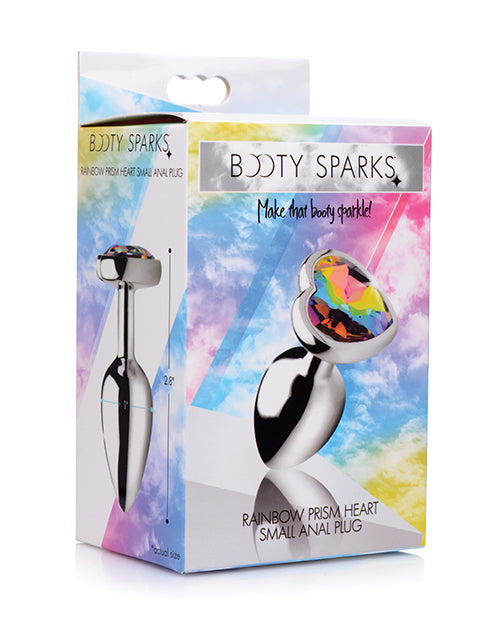 Booty Sparks Prisme Arc-en-ciel Coeur Plug Anal - Petit