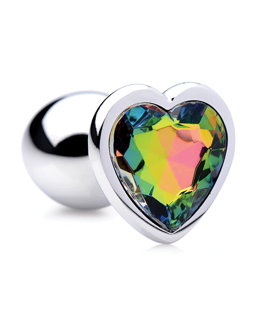 Booty Sparks Prisme Arc-en-ciel Coeur Plug Anal - Petit
