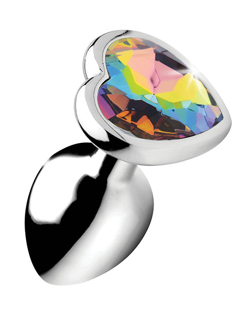 Booty Sparks Prisme Arc-en-ciel Coeur Plug Anal - Petit
