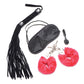 Frisky Passion Fetish Kit con caja de regalo con forma de corazón - Rojo