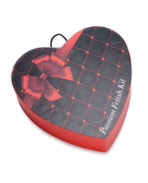 Frisky Passion Fetish Kit con caja de regalo con forma de corazón - Rojo