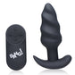 Bang ! Plug anal vibrant 21 vitesses avec télécommande – Noir