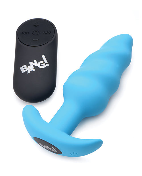 Bang! Plug Anal Vibrant 21X avec Télécommande - Bleu