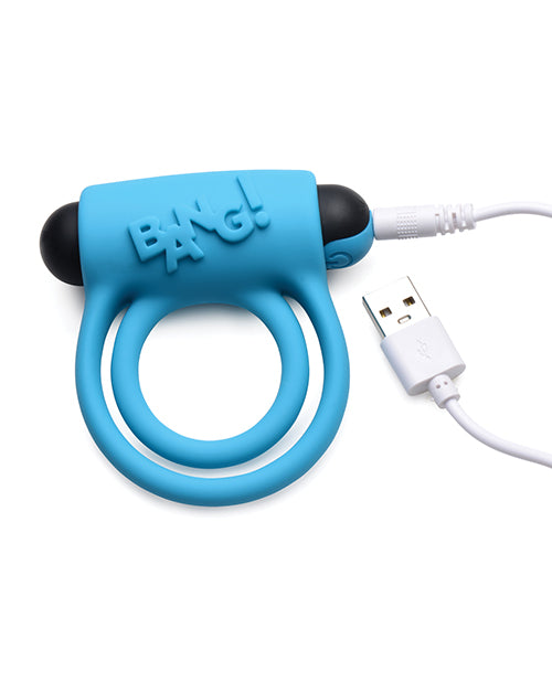 Anillo Vibrador para Pene y Bala con Control Remoto – Azul