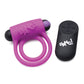¡Bum! Anillo vibrador para pene y bala con control remoto - Morado