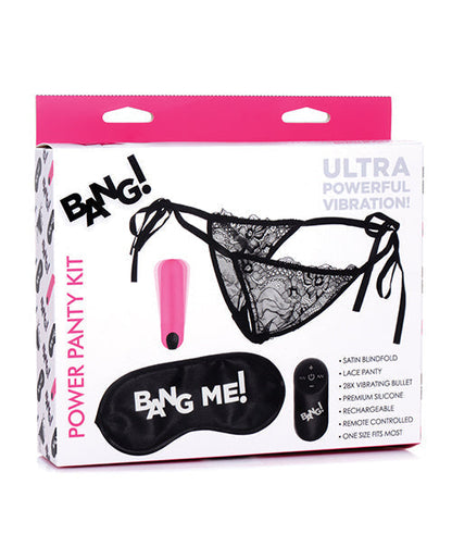 Bang! Kit de bragas de poder y antifaz - Rosa
