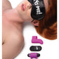 ¡Pum! Kit para parejas con bala RC, antifaz, anillo para el pene y vibrador de dedo - Morado