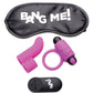 ¡Pum! Kit para parejas con bala RC, antifaz, anillo para el pene y vibrador de dedo - Morado