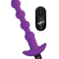 ¡Bang! Perlas anales de silicona vibratorias 28X con control remoto - Morado