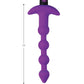 ¡Bang! Perlas anales de silicona vibratorias 28X con control remoto - Morado