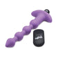 ¡Bang! Perlas anales de silicona vibratorias 28X con control remoto - Morado