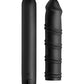 Vibrador peneano Bang | Bala XL y funda de dildo de silicona en espiral | Dildo grande negro texturizado e impermeable