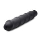 Vibrador peneano Bang | Bala XL y funda de dildo de silicona en espiral | Dildo grande negro texturizado e impermeable