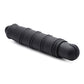 Vibrador peneano Bang | Bala XL y funda de dildo de silicona en espiral | Dildo grande negro texturizado e impermeable